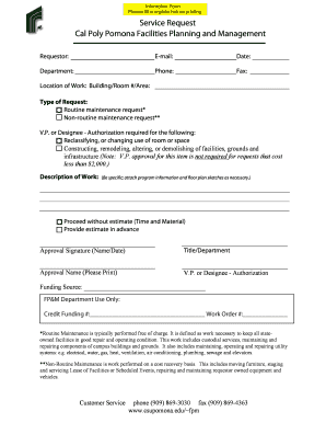 Service Request Form
