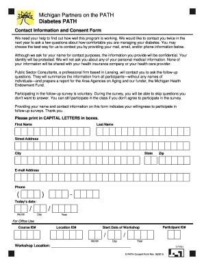 Michigan Diabetes PATH Consent Form