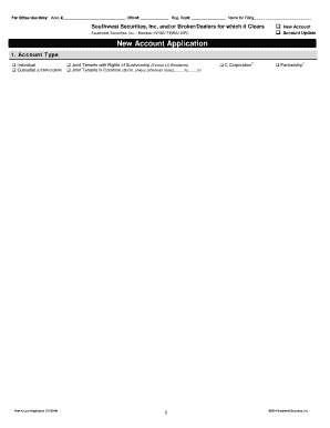New Account Application