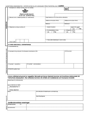 EU Export License Application