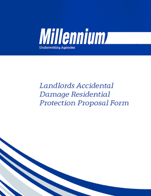 Landlord Accidental Damage Residential Protection Proposal Form