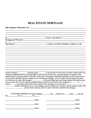 Real Estate Mortgage Agreement