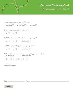 Customer Feedback Form