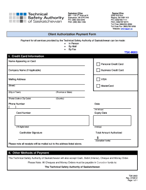Client Authorization Payment Form