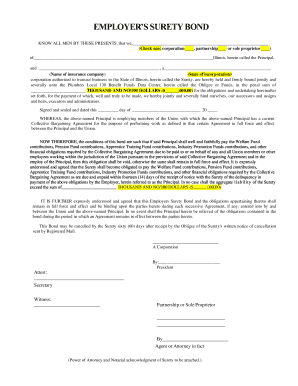 Employer's Surety Bond