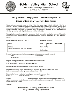 Circle of Friends Peer Friend Application