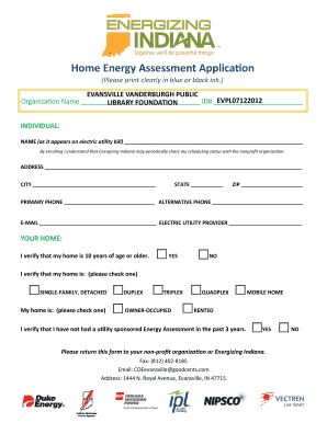 Home Energy Assessment Application