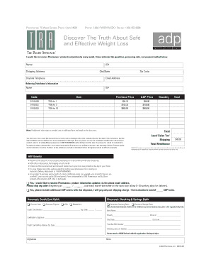 Pharmanex Automatic Delivery Program Agreement