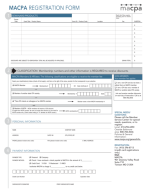 MACPA Registration Form