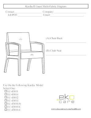 Kardia II Guest Multi-Fabric Diagram