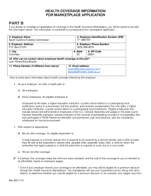 Health Insurance Marketplace Coverage Options