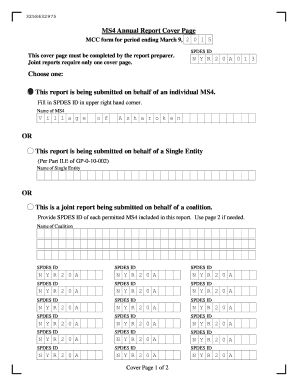 MS4 Municipal Compliance Certification Form