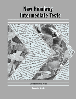 New Headway Intermediate Test Booklet