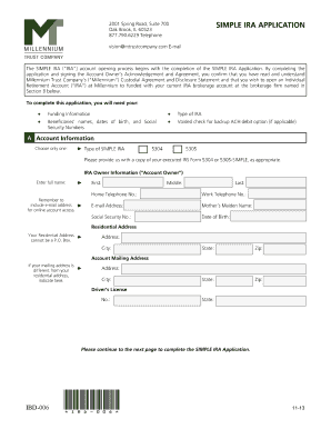 IBD-006 Form Template