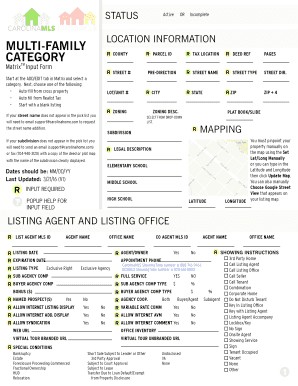 Multi-Family Property Listing Form