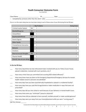 Youth Consumer Outcome Form - Mid-Ohio Psychological Services