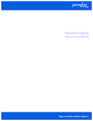 Buy-to-Let Transfer of Equity Form