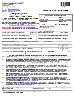Minnesota Residential Roofer License Renewal