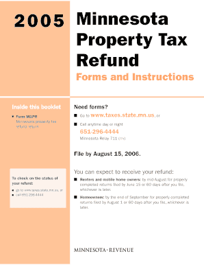 Minnesota Property Tax Refund Form M1PR