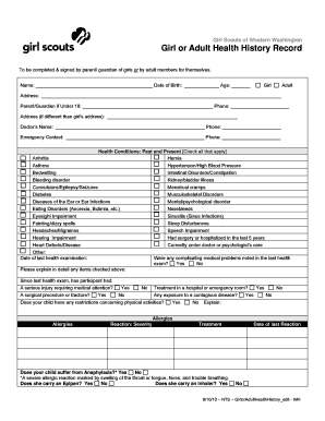 Girl Scouts Core Camp Registration