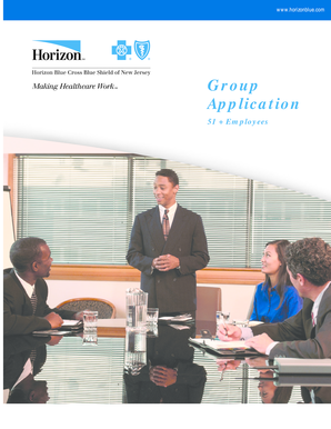 Horizon Blue Cross Blue Shield Group Application