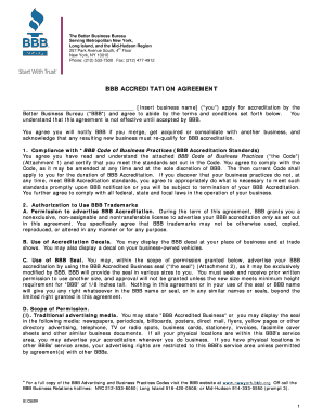BBB Accreditation Agreement