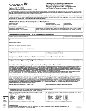 Salary Pension Payment Form