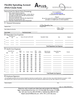 FSA Claim Form