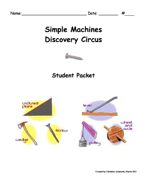 Simple Machines Student Packet