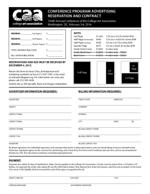 Balance confidence scale - CONFERENCE PROGRAM ADVERTISING RESERVATION AND CONTRACT - CAA - collegeart