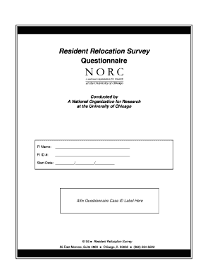 Resident Relocation Survey