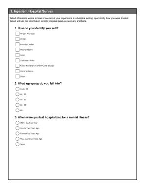 Inpatient Hospital Survey