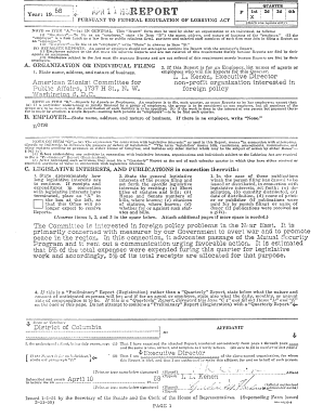 Lobbying Disclosure Report