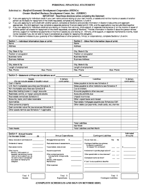 Personal Financial Statement