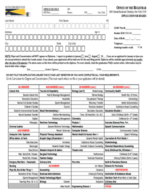 CUNY Degree Application Form