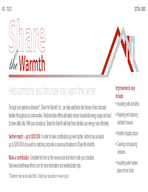 Share the Warmth Donation Form