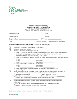 Remicade Prior Authorization Form