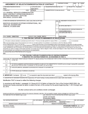 Amendment of Solicitation/Modification of Contract
