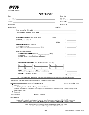 California State PTA Audit Report
