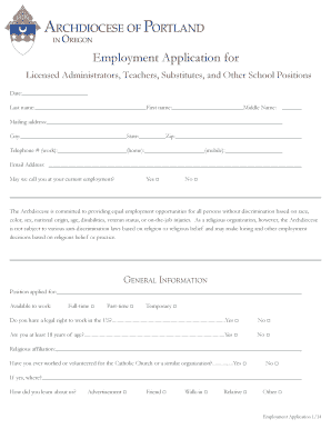 Employment Application