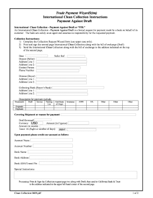 International Clean Collection Payment Against Draft