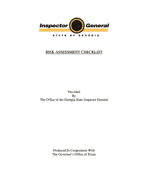 Fraud Risk Assessment Checklist