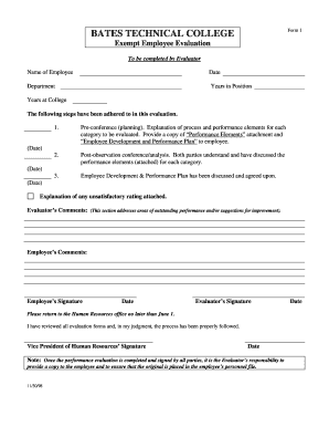 BATES TECHNICAL COLLEGE Form 1 - bates ctc