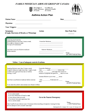 Asthma Action Plan