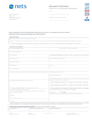 Annex to Merchant Agreement