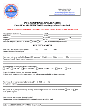 Pet Adoption Application