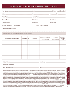 OMSI Camp Registration Form