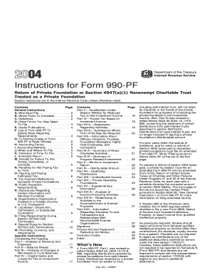 Instructions for Form 990-PF