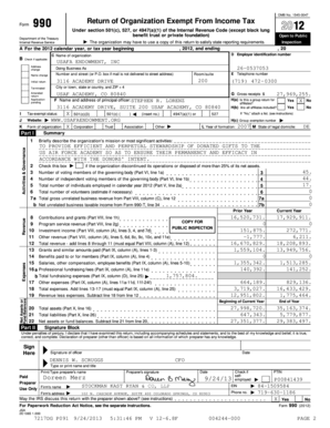 Form 990 Return of Organization Exempt From Income Tax
