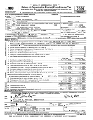 IRS Form 990 2009